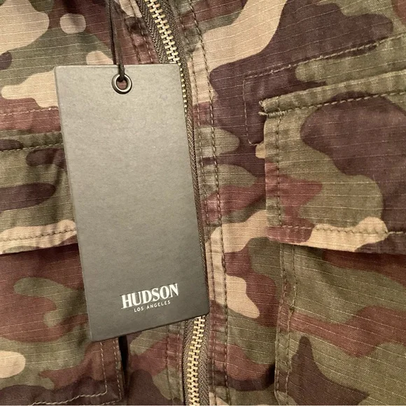 Hudson Jeans Cropped Military Anorak Jacket - NWT - Size Medium - Picture 7 of 13